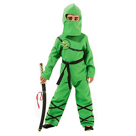 Deguisement de ninja pour enfants, vert