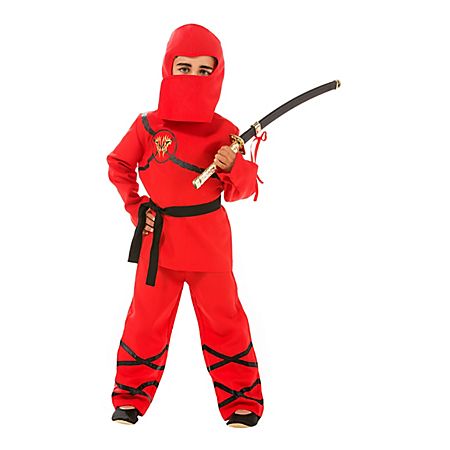 Deguisement de ninja pour enfants, rouge