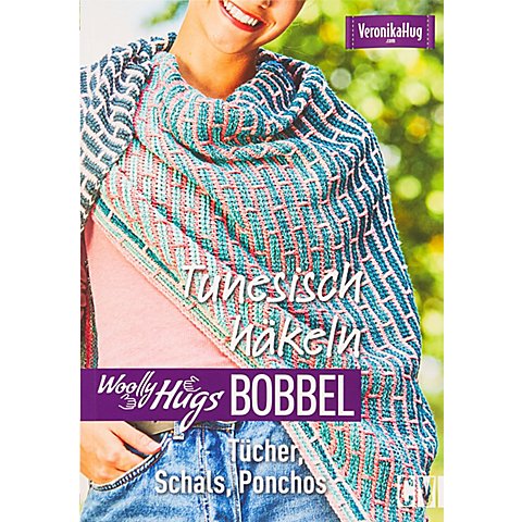 Image of Buch "Woolly Hugs Bobbel Tunesisch häkeln &ndash; Tücher, Schals, Ponchos"