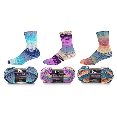 Image of KKK Sockenwolle Sensitive Socks Color "Pastell" &ndash; für Wollallergiker
