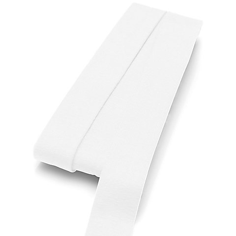 Image of buttinette Jersey-Einfassband, weiss, Breite: 2 cm, Länge: 3 m