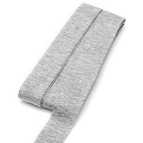 Image of buttinette Jersey-Einfassband, hellgrau, Breite: 2 cm, Länge: 3 m