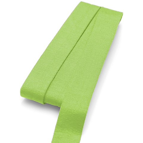 Image of buttinette Jersey-Einfassband, hellgrün, Breite: 2 cm, Länge: 3 m