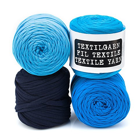 Image of buttinette Textilgarn, Blautöne, 1000 g