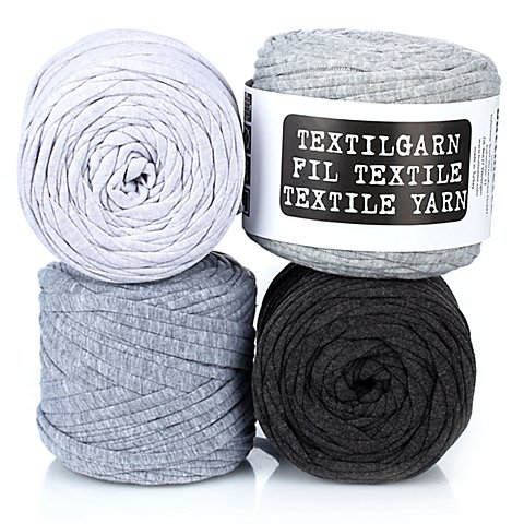 Image of buttinette Textilgarn, Grautöne, 1000 g