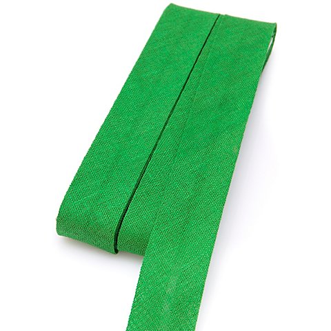 Image of buttinette Baumwoll-Schrägband, grasgrün, Breite: 2 cm, Länge: 5 m