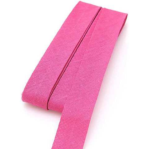 Image of buttinette Baumwoll-Schrägband, pink, Breite: 2 cm, Länge: 5 m