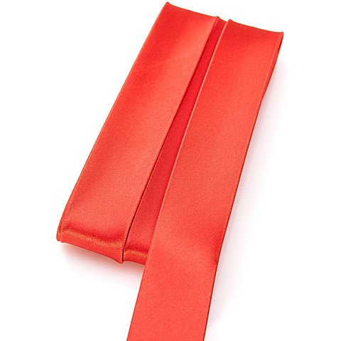 Image of buttinette Satin-Schrägband, rot, Breite: 2 cm, Länge: 5 m