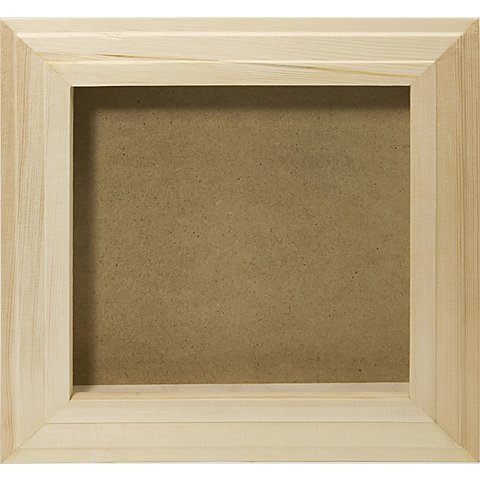 Image of 3D-Bilderrahmen aus Holz, 27 x 27 x 3,5 cm