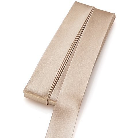 Image of buttinette Satin-Schrägband, beige, Breite: 2 cm, Länge: 5 m