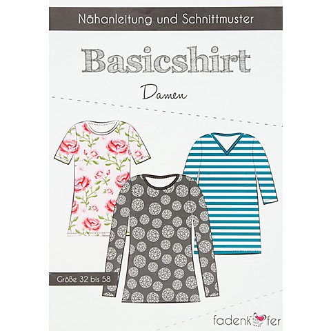 Image of Fadenkäfer Schnitt "Basicshirt" für Damen