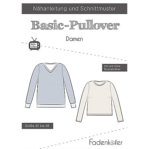 Image of Fadenkäfer Schnitt "Basic-Pullover" für Damen