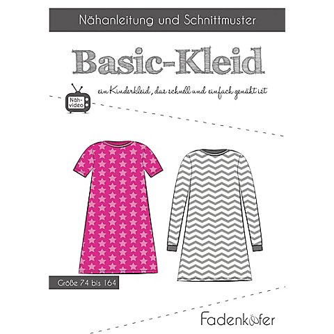 Image of Fadenkäfer Schnitt "Basic-Kleid" für Kinder