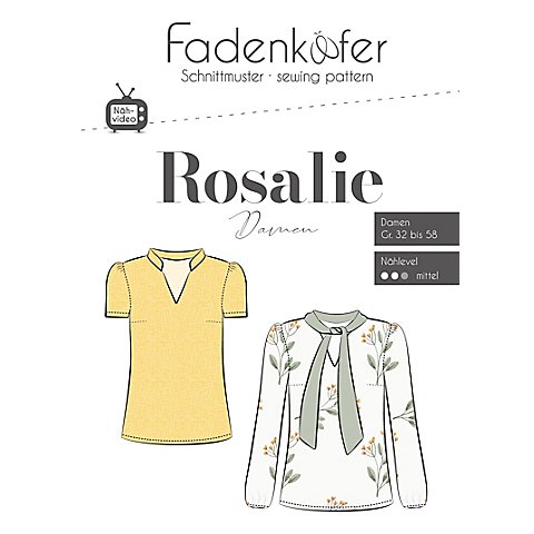 Image of Fadenkäfer Schnitt "Bluse Rosalie" für Damen
