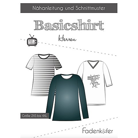 Image of Fadenkäfer Schnitt "Basic-Shirt" für Herren