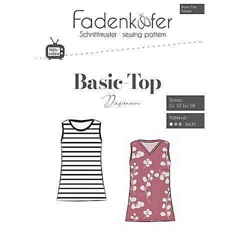 Image of Fadenkäfer Schnitt "Basic-Top" für Damen