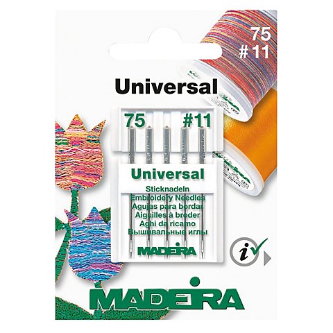 Image of MADEIRA Maschinensticknadeln "Universal", Stärke: 75, Inhalt: 5 Stück