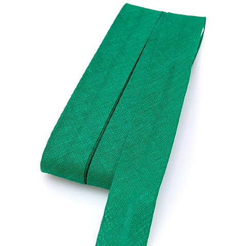 Image of buttinette Baumwoll-Schrägband, grün, Breite: 2 cm, Länge: 5 m