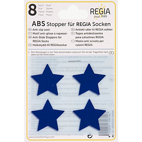 Image of Regia ABS-Sockenstopper "Sterne", blau