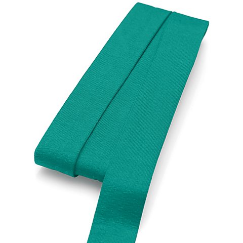 Image of buttinette Jersey Einfassband, türkis, Breite: 2 cm, Länge: 3 m