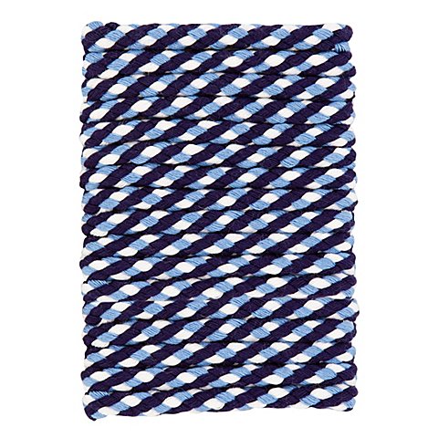 Image of buttinette Kordel für Bekleidung, blau color, Ø 8 mm, Länge: 5 m