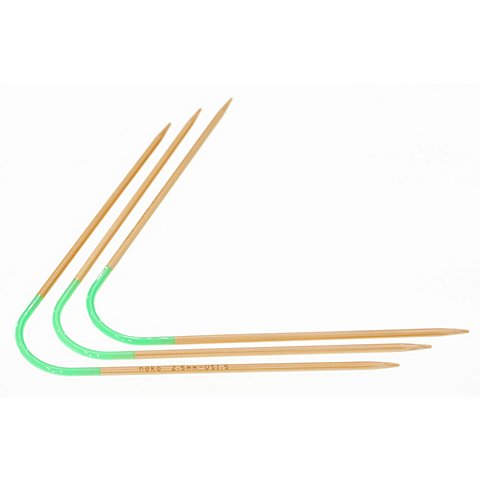 Image of Neko Strumpfstricknadeln "Bamboo Flex", gebogen, aus Bambus