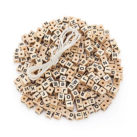 Image of Buchstabenwürfel aus Holz, 8 mm, 300 Stück