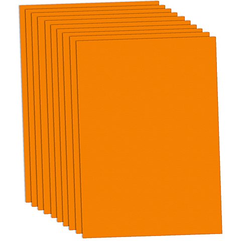 Image of Fotokarton, orange, 50 x 70 cm, 10 Blatt