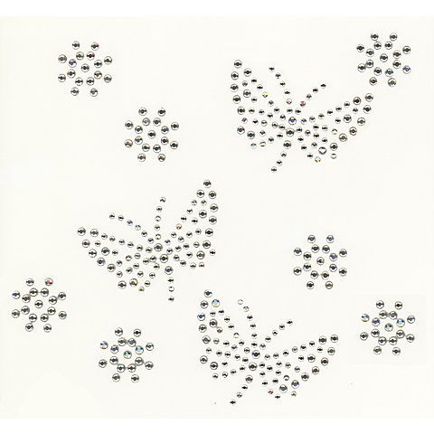 Image of buttinette Strass-Applikationen "Schmetterlinge", Grösse: 2 - 5,5 cm, Inhalt: 10 Motive