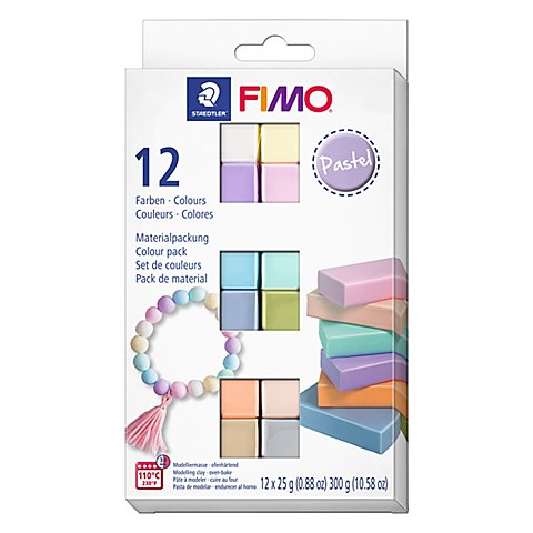 Image of Fimo-Soft/Effect "Pastellfarben-Set", 12 Farben