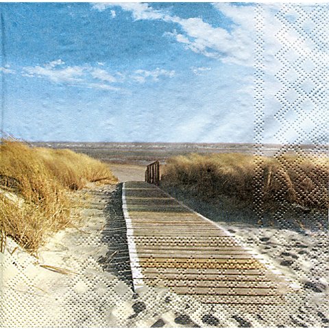 Image of Papierservietten "Strand", 33 x 33 cm, 20 Stück