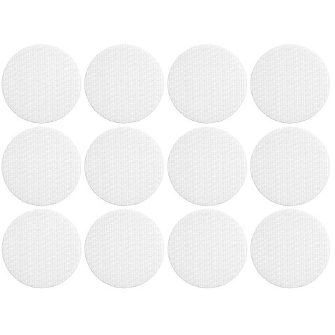 Image of buttinette Einseitige Klettpunkte, selbstklebend, transparent, Ø 2,5 cm