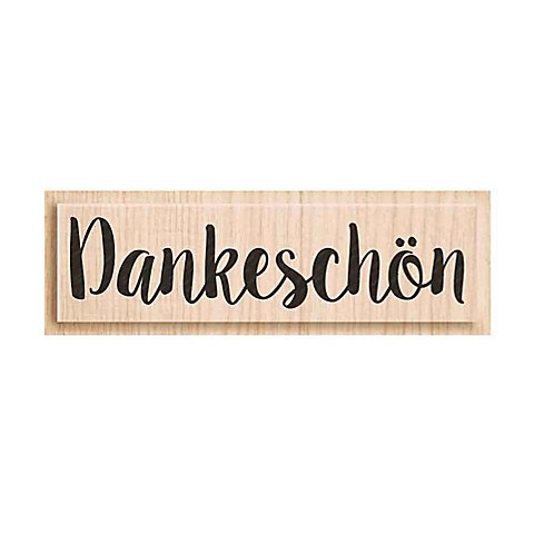 Image of Holzstempel "Dankeschön", 6 x 1,4 cm