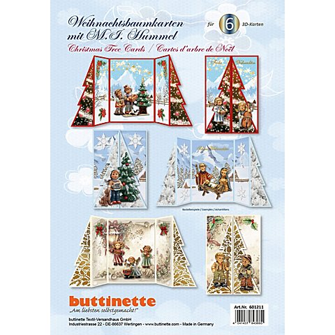 Image of 3D-Bastelmappe "Weihnachtsbaumkarten"