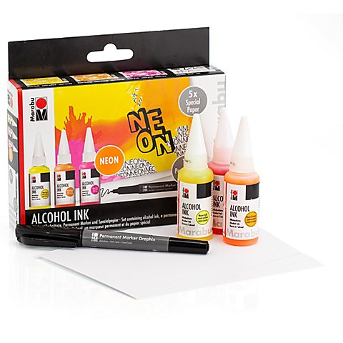 Image of Marabu Alcohol Ink Set "Neon"