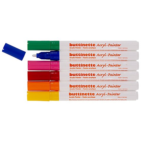 Image of buttinette Acryl-Painter Grundfarben-Set, Stärke: 2 mm