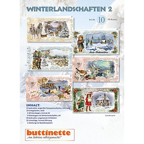 Image of 3D-Bastelmappe "Winterlandschaften 2"