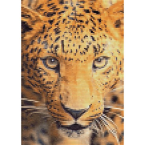 Image of Diamantenstickerei-Set "Leopard", 24 x 34 cm