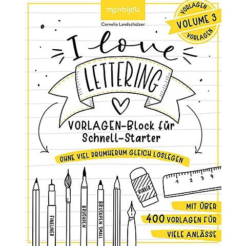 Image of Buch "I love Lettering &ndash; Vorlagen"