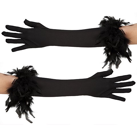 Image of Handschuhe Glamour lang, schwarz