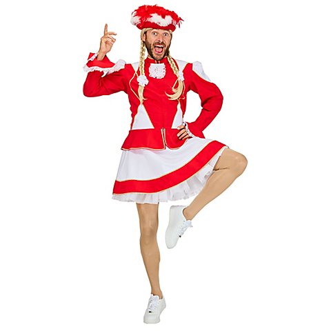 Image of buttinette Gardemariechen-Kostüm für Herren, rot/weiss