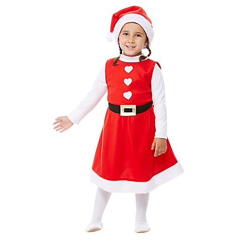 Image of Weihnachtsfrau-Kostüm "Santa Girl" für Kinder