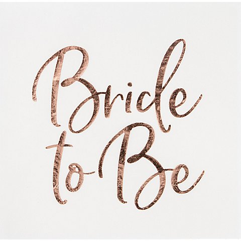 Image of Papierserviette "Bride to be", 33 x 33 cm, 20 Stück