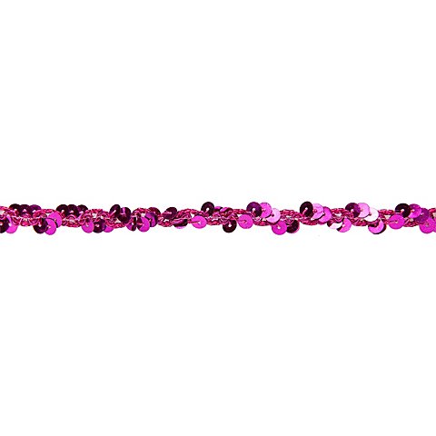 Image of Metallic-Paillettenband, pink, Breite: 10 mm, Länge: 3 m