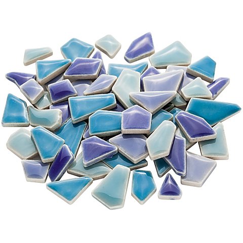 Image of Flip Keramik-Mosaik mini, blau-mix, 1&ndash;2 cm, 200 g
