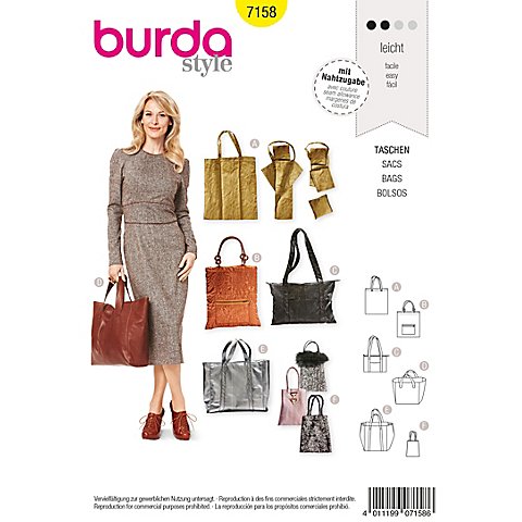 Image of burda Schnitt 7158 "Shopper-Taschen"