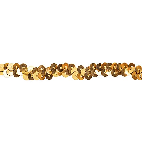 Image of Elastik-Paillettenband, gold, Breite: 10 mm, Länge: 3 m