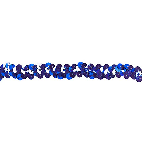 Image of Elastik-Paillettenband, blau, Breite: 10 mm, Länge: 3 m