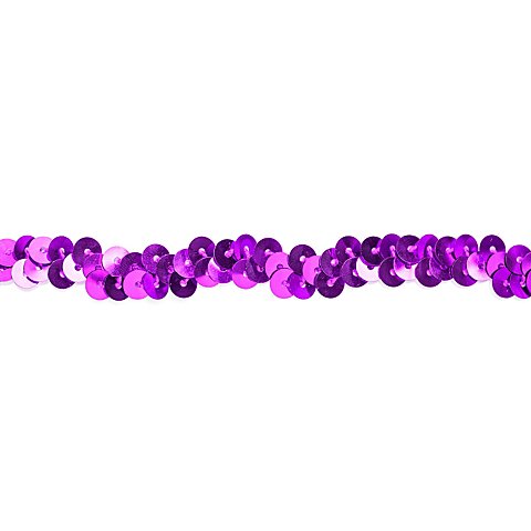 Image of Elastik-Paillettenband, lila, Breite: 10 mm, Länge: 3 m