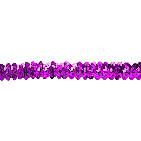 Image of Elastik-Paillettenband, lila, Breite: 20 mm, Länge: 3 m